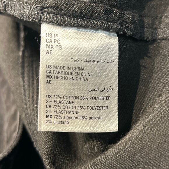 Charter Club Denim Jean Jacket Black Womens Sz Large Petite Button Front Casual - Picture 8 of 11